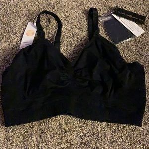 Black kindred bravely nursing/pumping bra L